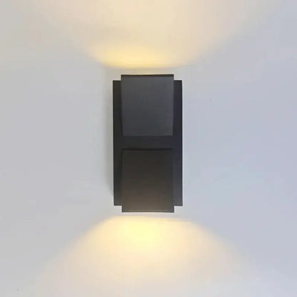 Modern minimalist white led outdoor porch wall light – yard sconce