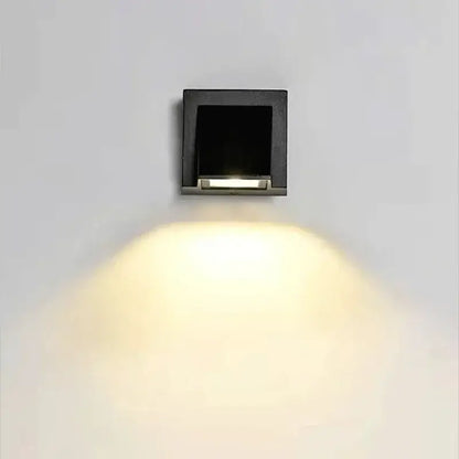 Modern minimalist white led outdoor porch wall light – yard sconce