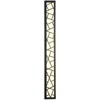 Modern black geometric outdoor wall lamp porch sconce light