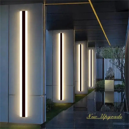 Modern black led outdoor wall lamp garden porch light