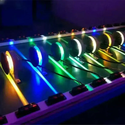 Modern blue yellow and white led outdoor wall lamp porch light