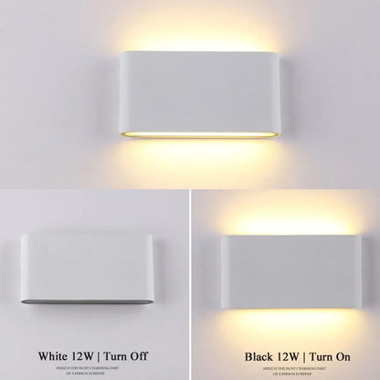 Modern black & white outdoor wall lamps stair lighting