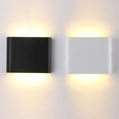 Modern black & white outdoor wall lamps stair lighting