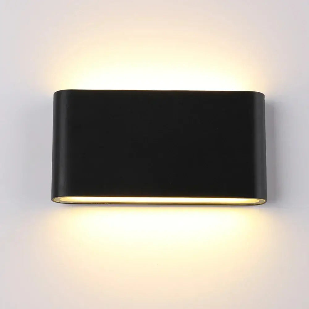 Modern black & white outdoor wall lamps stair lighting