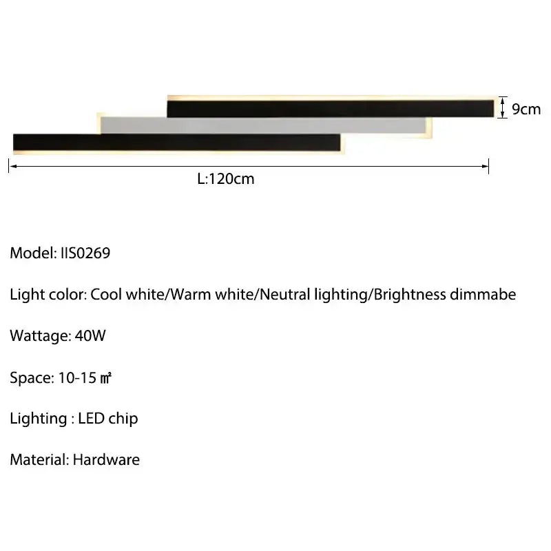 Modern minimalist black & white led outdoor wall lantern garden light