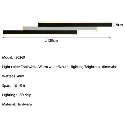 Modern minimalist black & white led outdoor wall lantern garden light