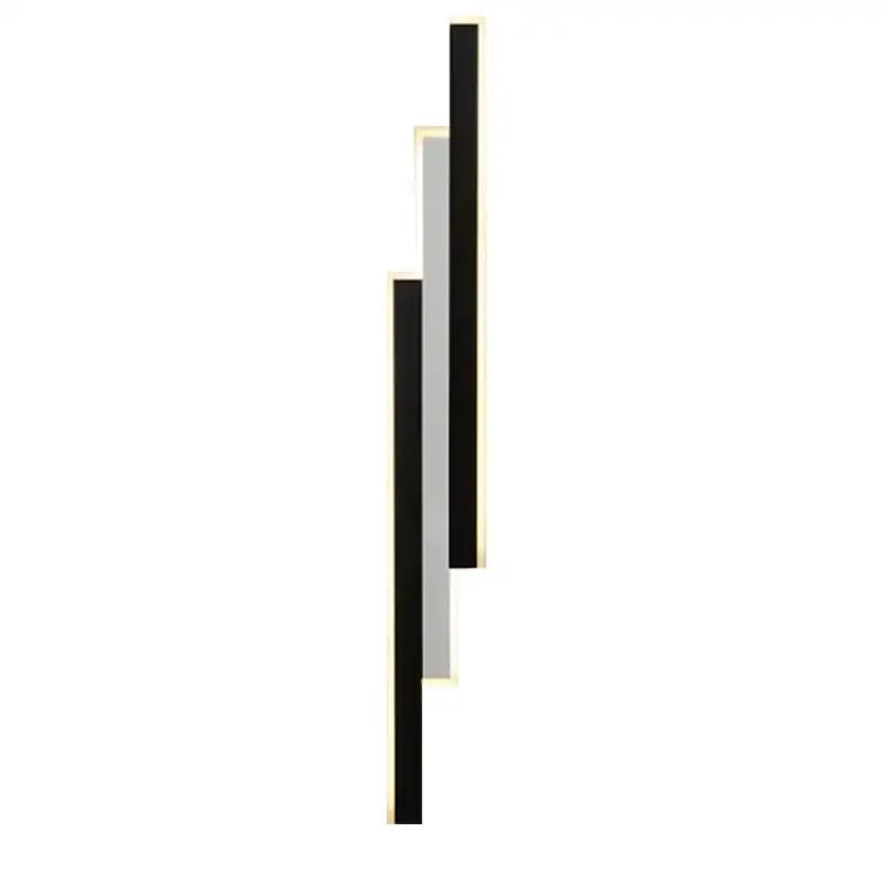Modern minimalist black & white led outdoor wall lantern garden light