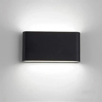 Modern black aluminum outdoor wall light – garden waterproof lamp