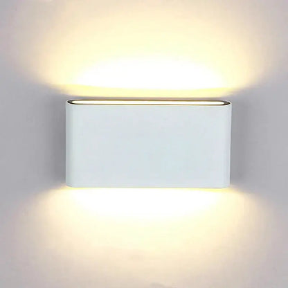 Modern black aluminum outdoor wall light – garden waterproof lamp