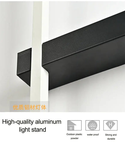 Modern minimalist sleek outdoor wall light garden led sconce