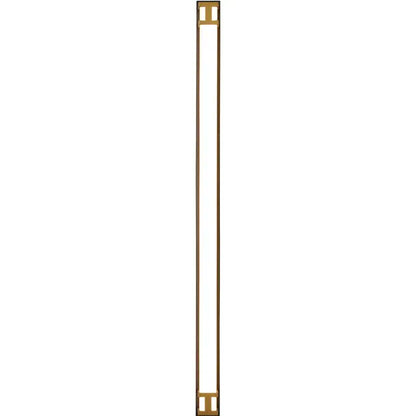 Modern black & gold led outdoor wall lamp garden sconce