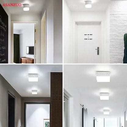 Modern white led panel ceiling light living room