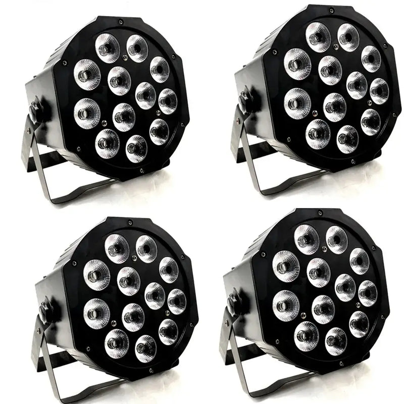 Black octagonal led par 12x18w stage light for party room