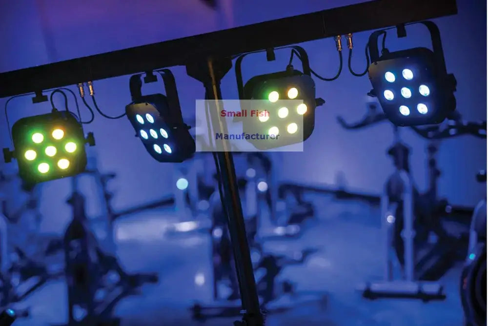 Modern black led par kit event room four square fixtures