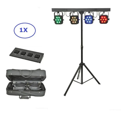 Modern black led par kit event room four square fixtures