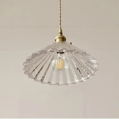 Modern faceted glass led pendant lamp stair light