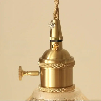 Modern faceted glass led pendant lamp stair light