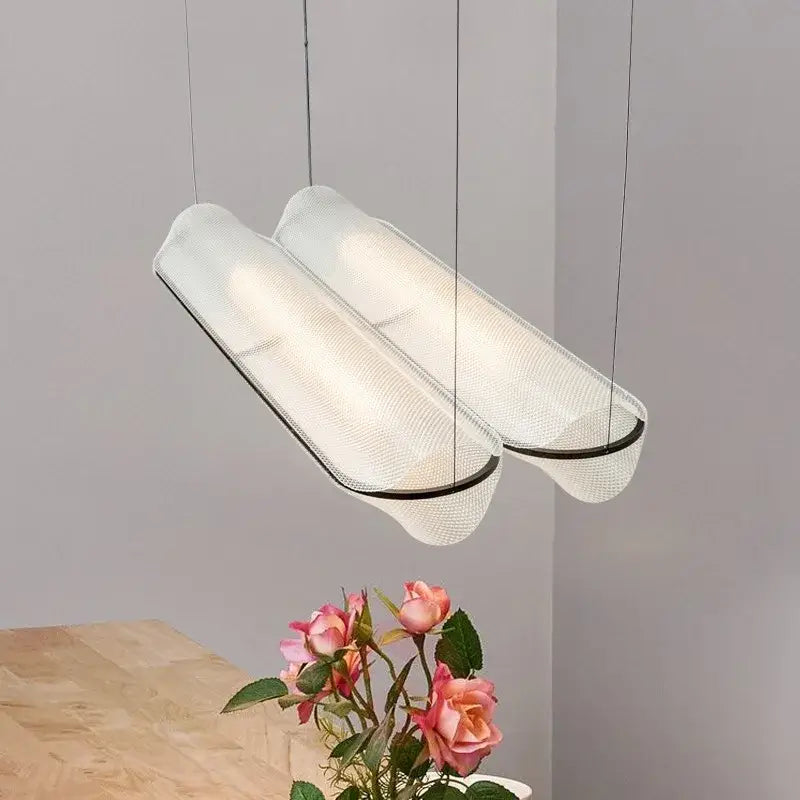 Modern minimalist glass led pendant lamp dining room light