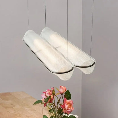 Modern minimalist glass led pendant lamp dining room light