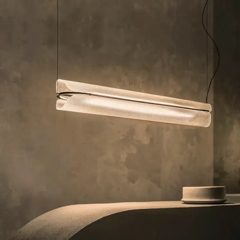 Modern minimalist glass led pendant lamp dining room light