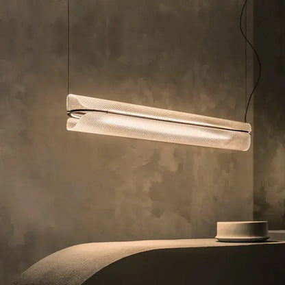 Modern minimalist glass led pendant lamp dining room light