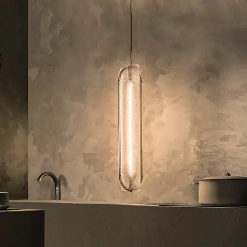 Modern minimalist glass led pendant lamp dining room light