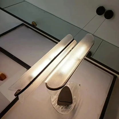Modern minimalist glass led pendant lamp dining room light