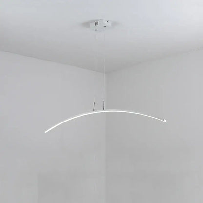 Modern minimalist black led pendant lamp for kitchen and office