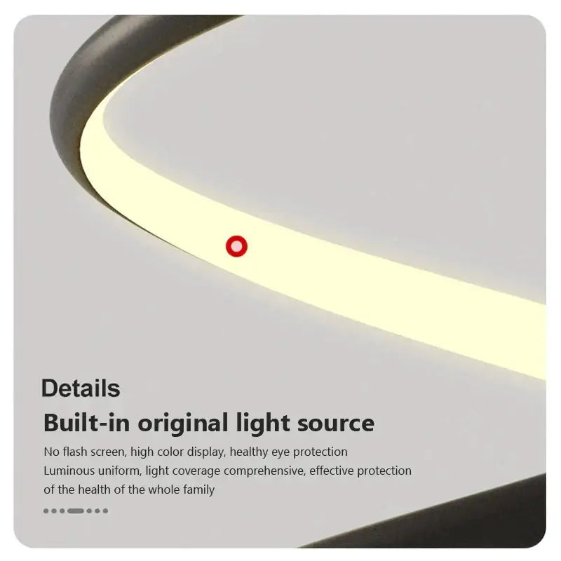 Modern black spiral led pendant lamp for living room