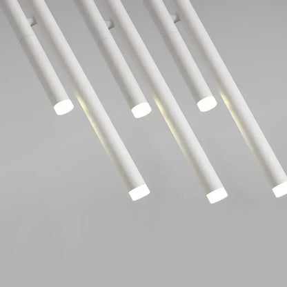 Minimalist white adjustable led pendant light for living room