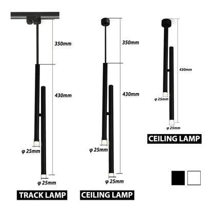 Minimalist white adjustable led pendant light for living room