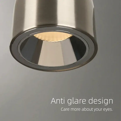 Modern brushed nickel led pendant light for dining room