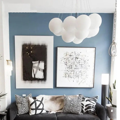 Modern cloud white led pendant light chandelier living room