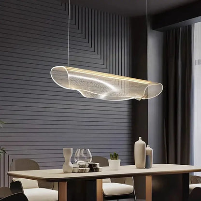 Modern white mesh led pendant light for dining room
