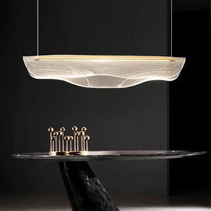 Modern white mesh led pendant light for dining room