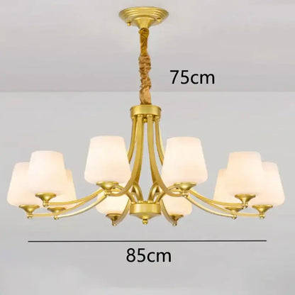 Modern gold rope led pendant light for dining room