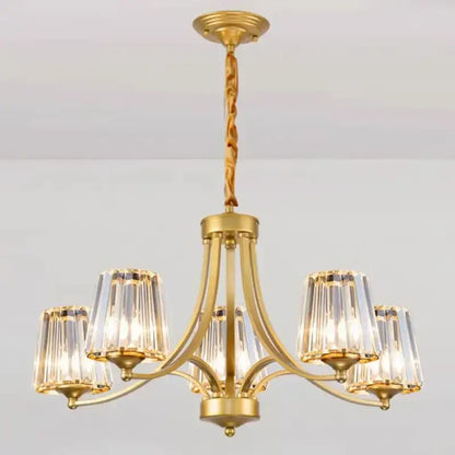 Modern gold rope led pendant light for dining room