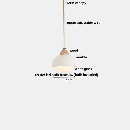 Modern luxury yellow & gray marbled glass pendant light fixture kitchen