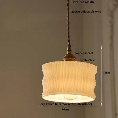 Vintage green glass & brass led pendant light – dining room