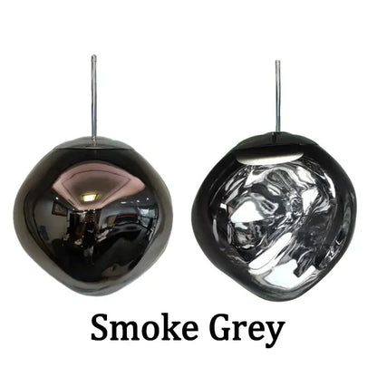 Modern silver bubble glass led pendant light for living room