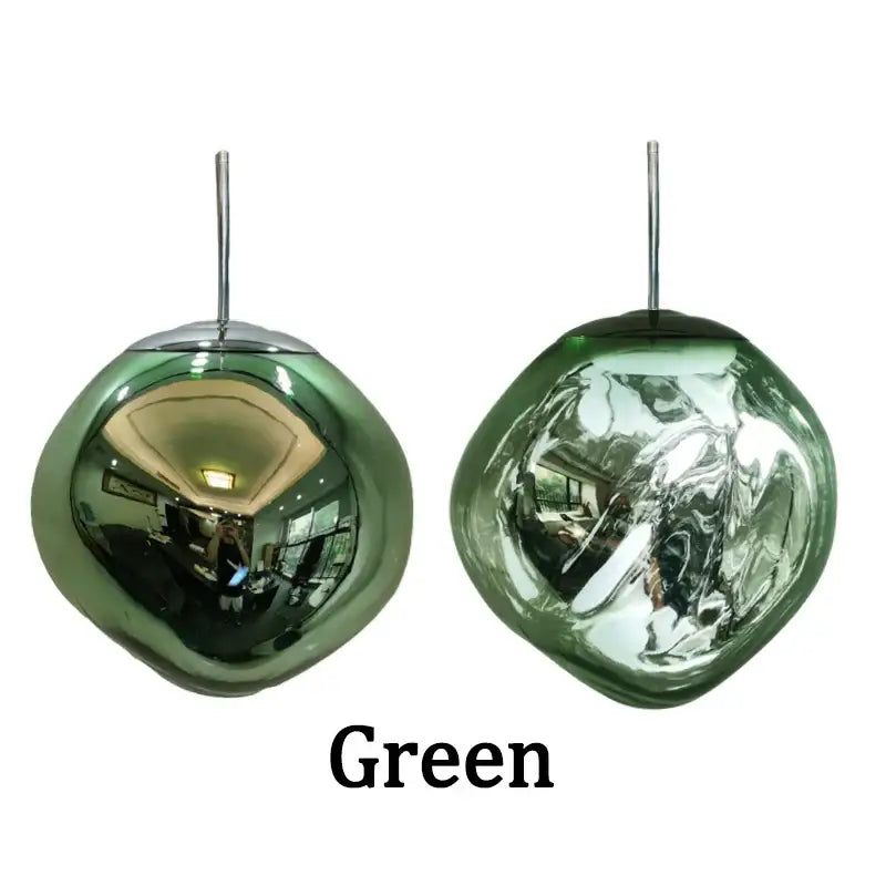 Modern silver bubble glass led pendant light for living room