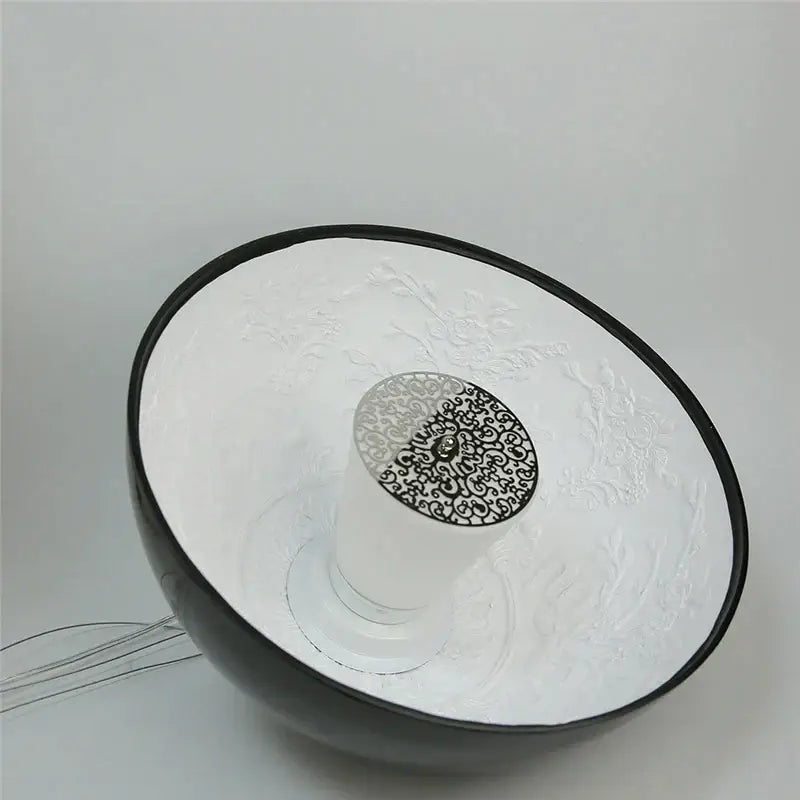 Modern floral relief led pendant light dining room dome chandelier