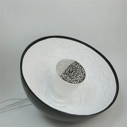 Modern floral relief led pendant light dining room dome chandelier
