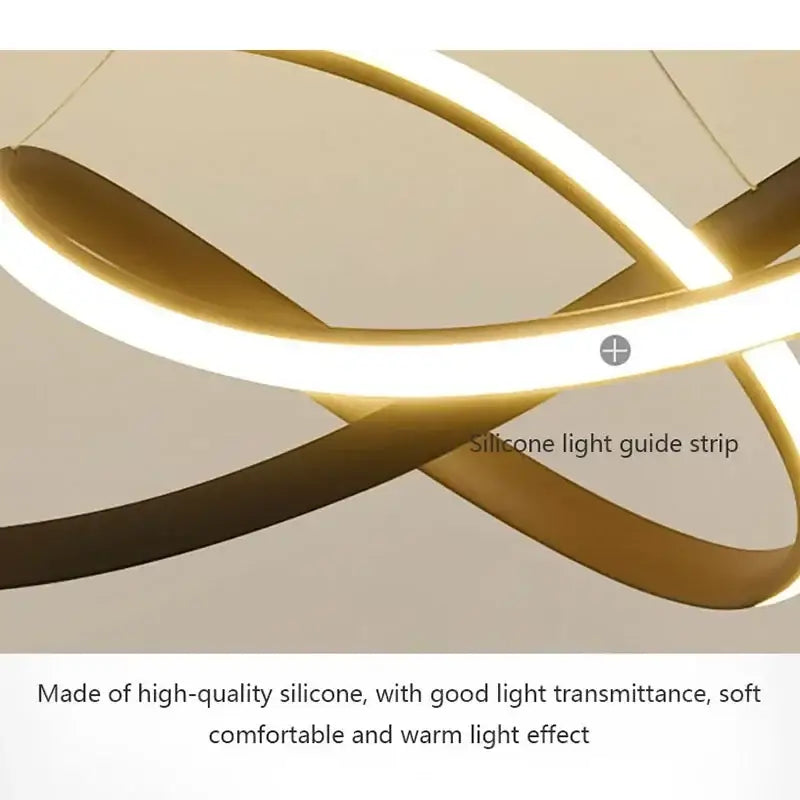 Modern minimalist white led pendant light for living room