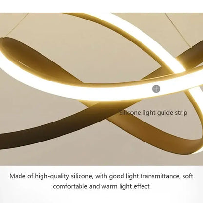 Modern minimalist white led pendant light for living room