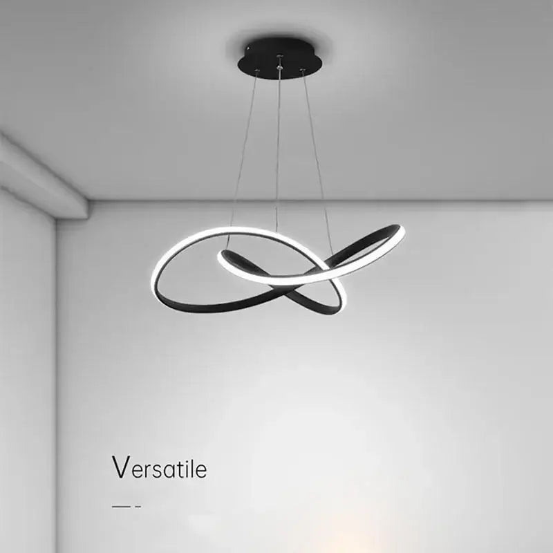 Modern minimalist white led pendant light for living room