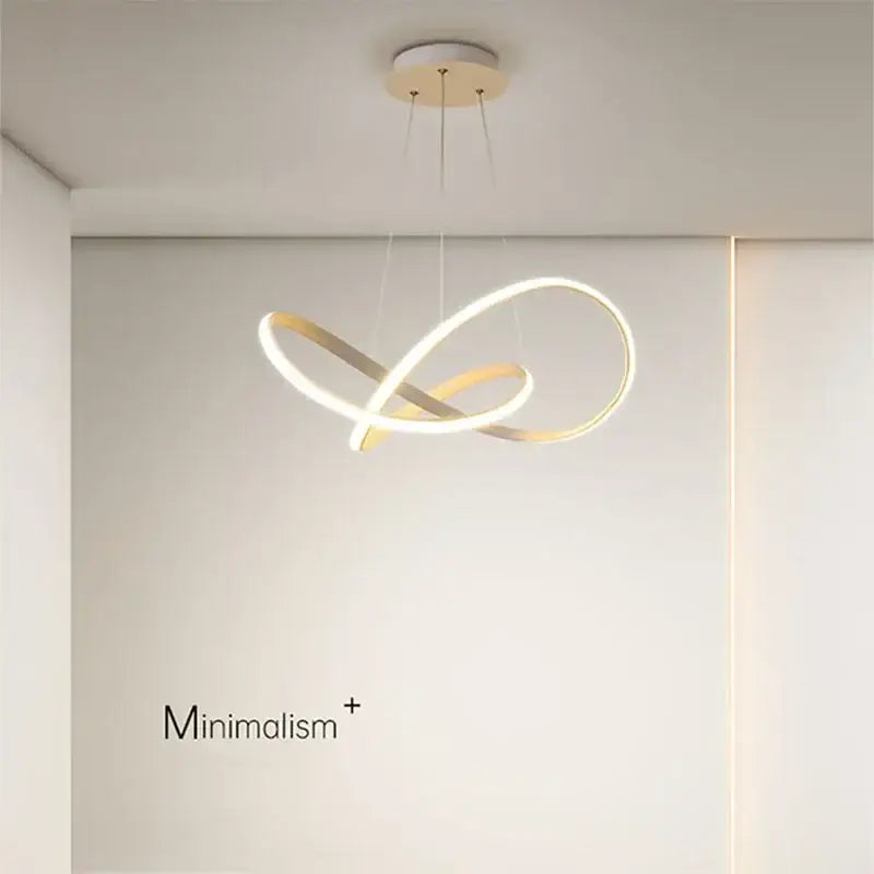 Modern minimalist white led pendant light for living room