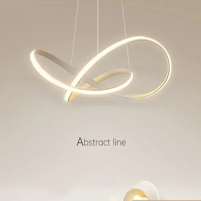 Modern minimalist white led pendant light for living room