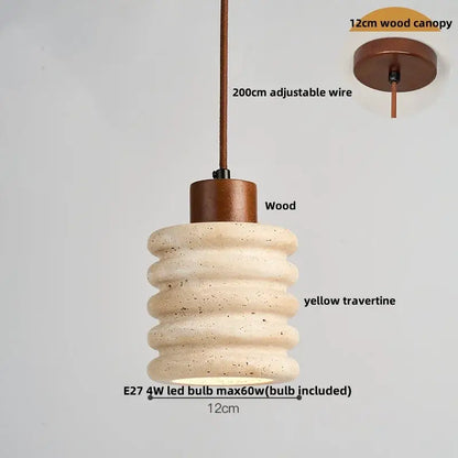 Minimalist beige & dark brown led pendant light kitchen luminaire