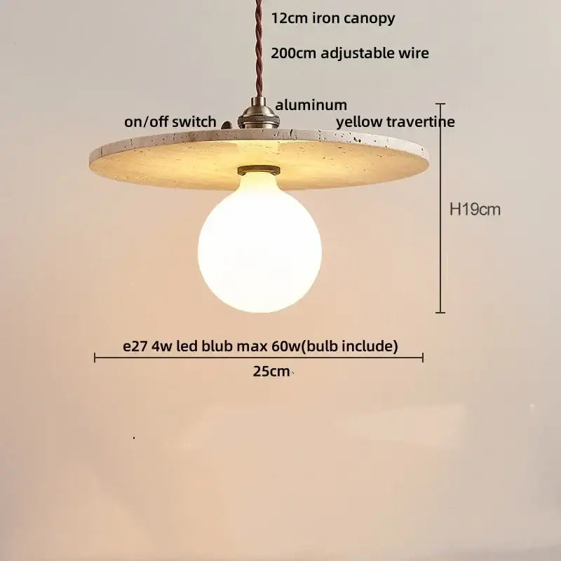 Modern concrete and glass led pendant light dining room